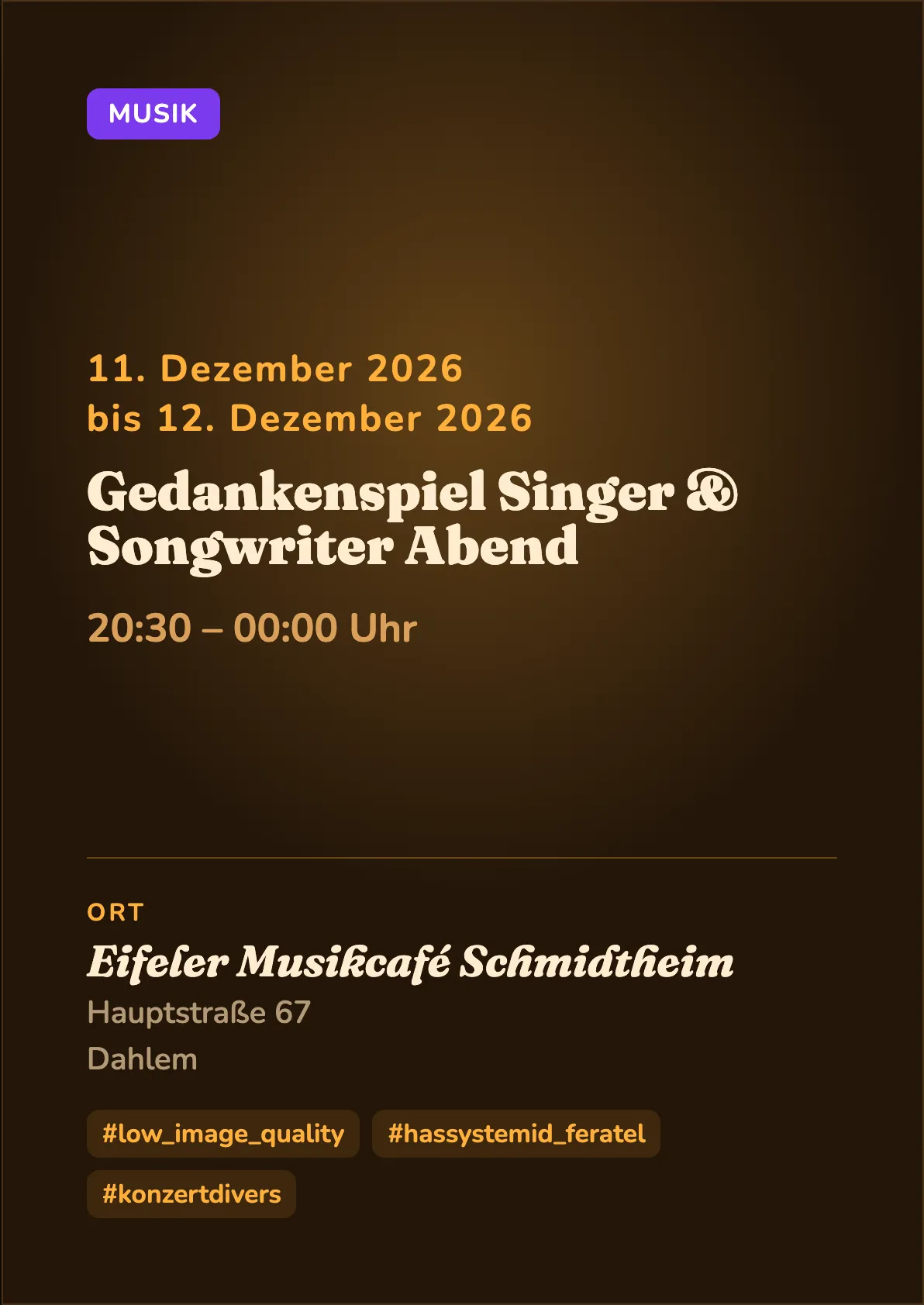 Veranstaltungsflyer