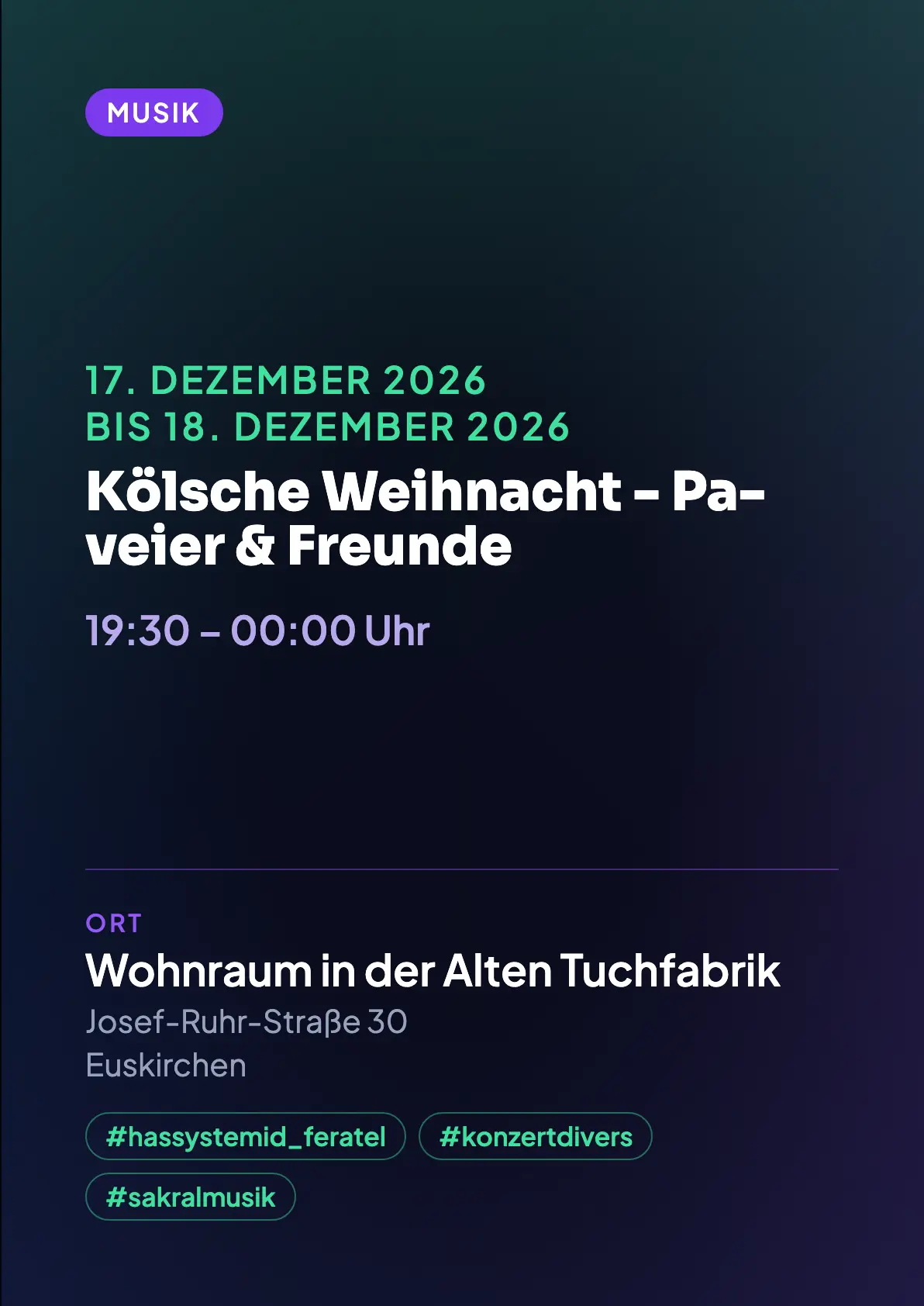 Veranstaltungsflyer