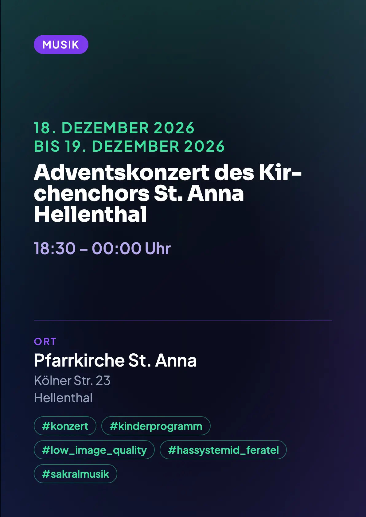 Veranstaltungsflyer