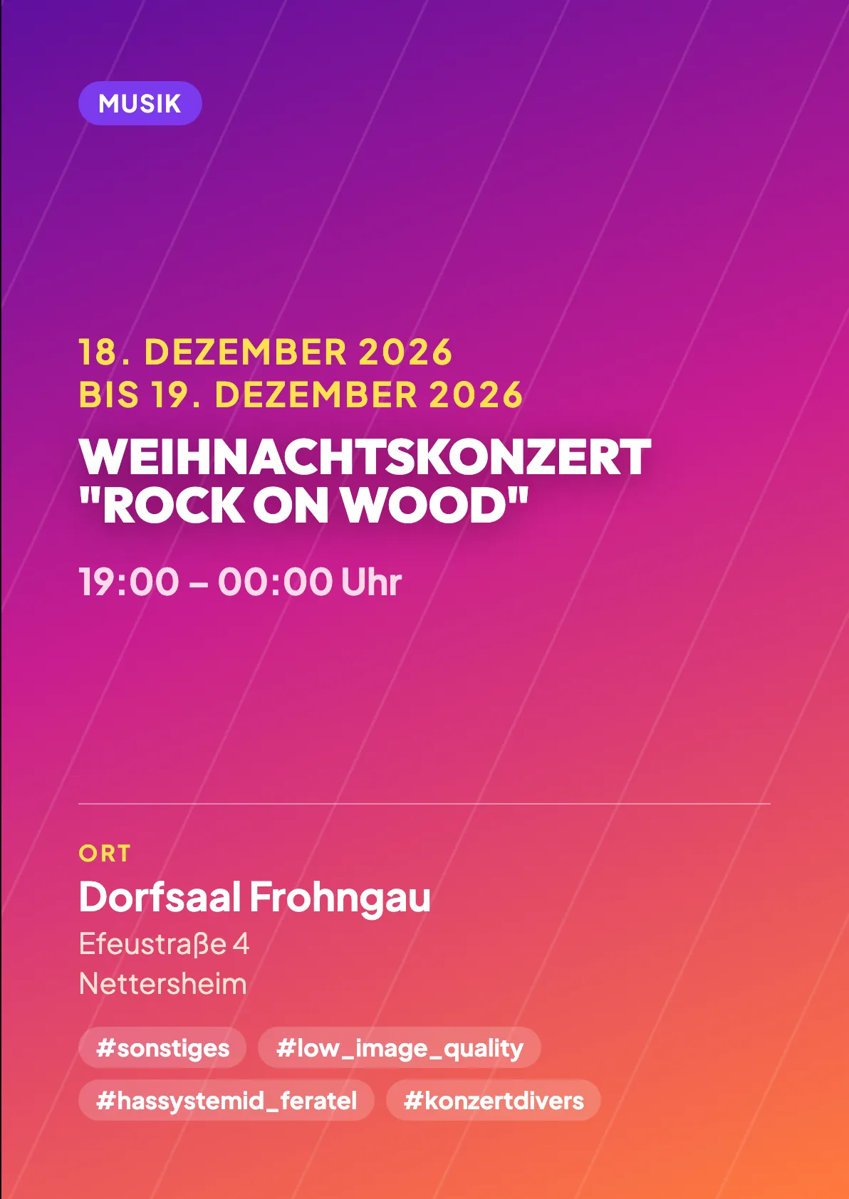 Veranstaltungsflyer