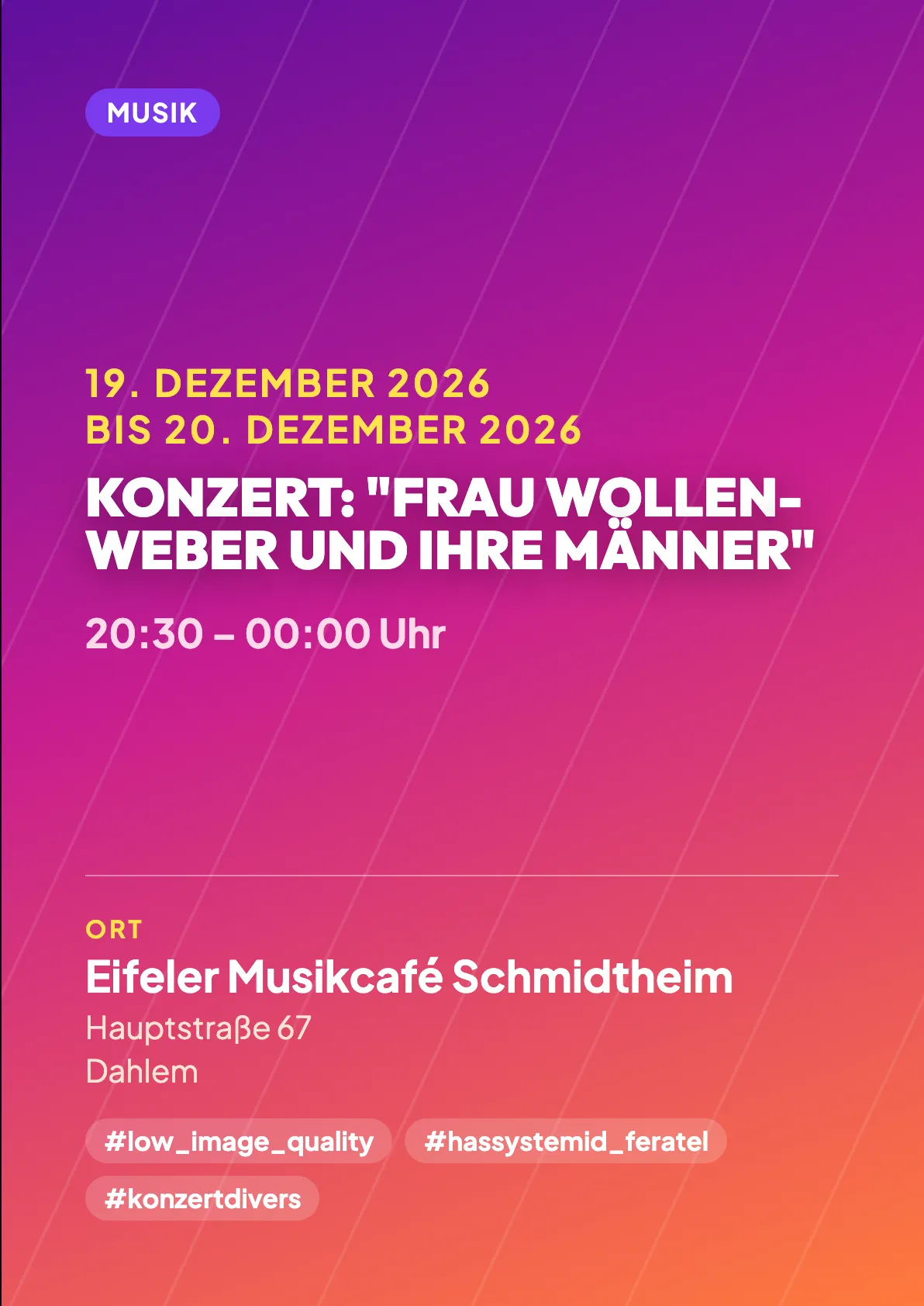 Veranstaltungsflyer