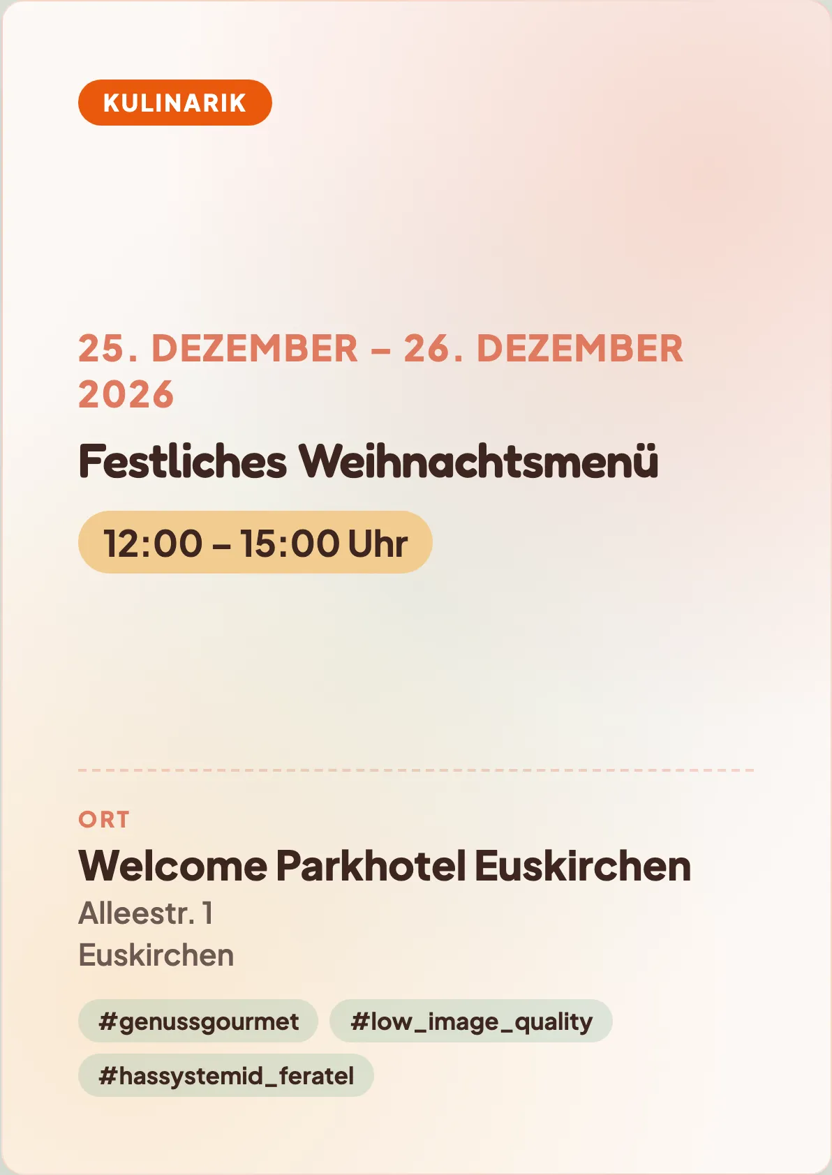 Veranstaltungsflyer