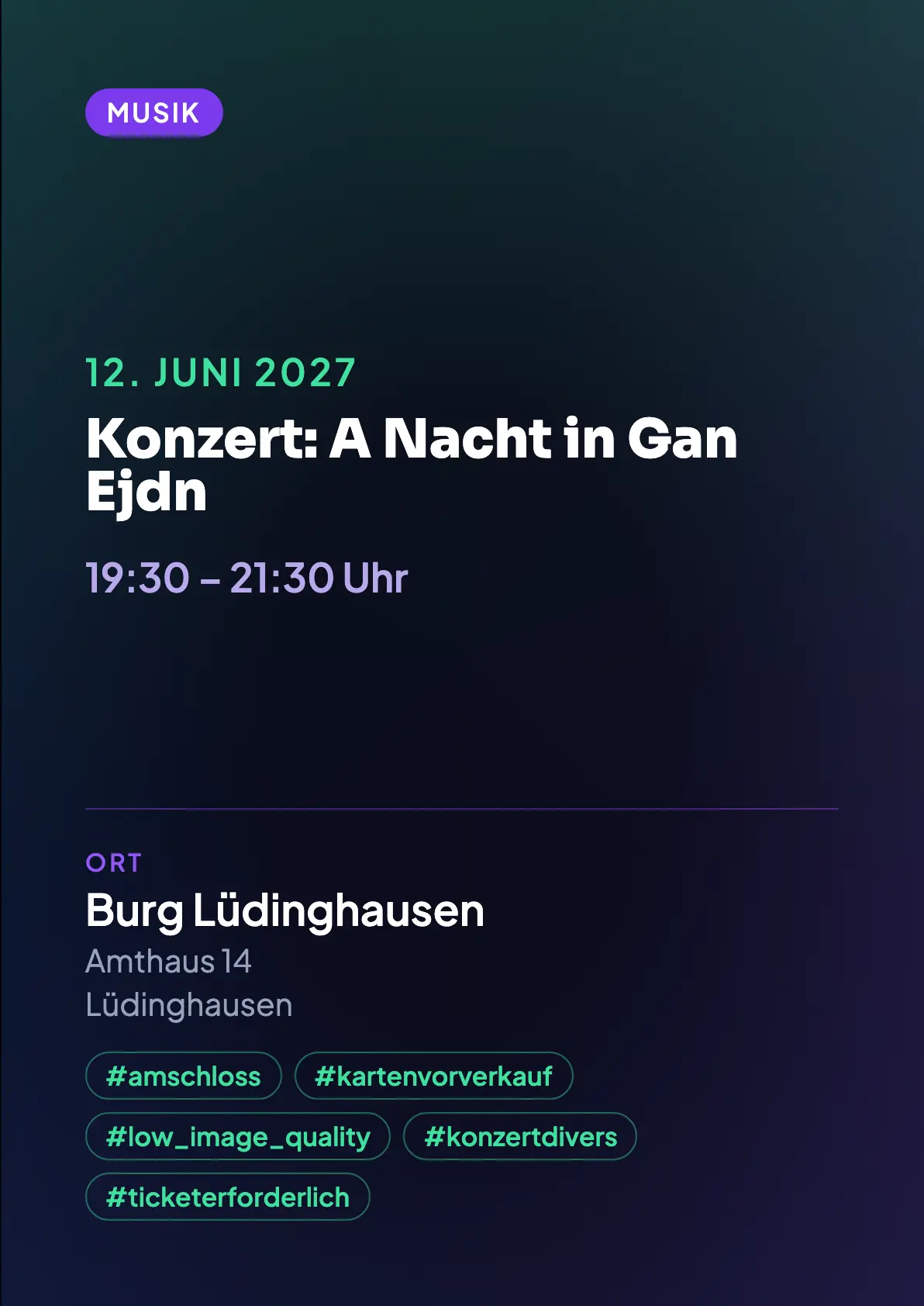 Veranstaltungsflyer
