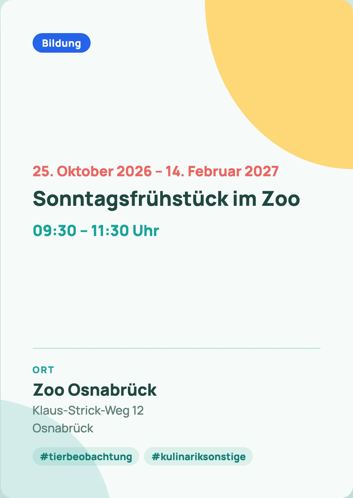 Veranstaltungsflyer