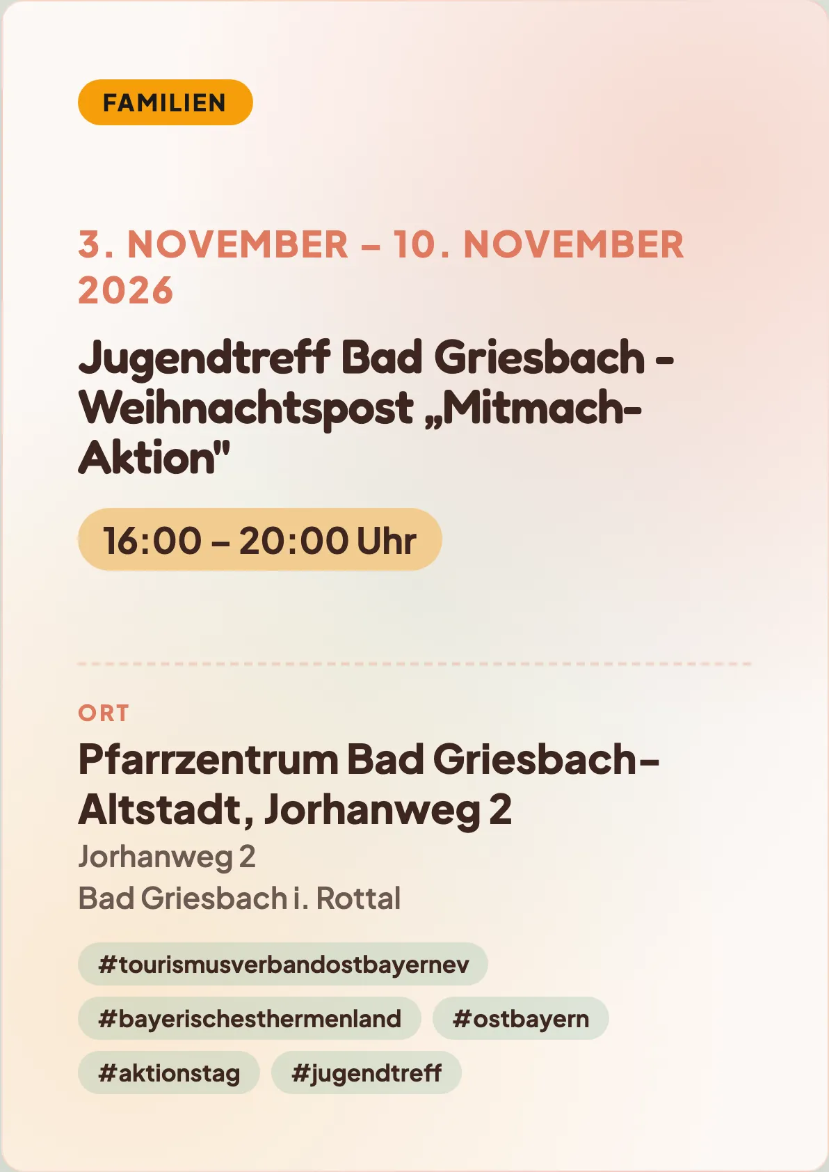Veranstaltungsflyer