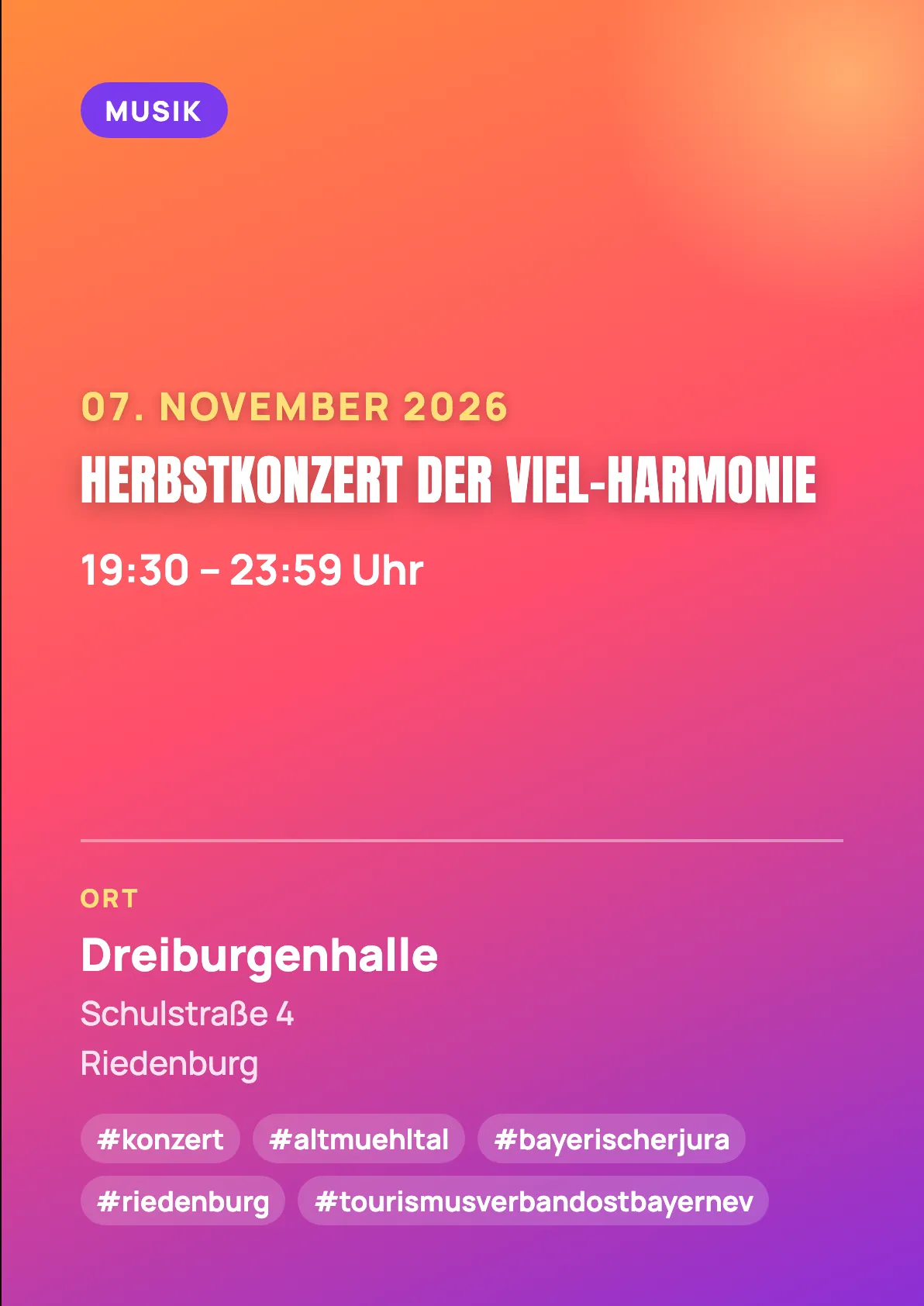 Veranstaltungsflyer