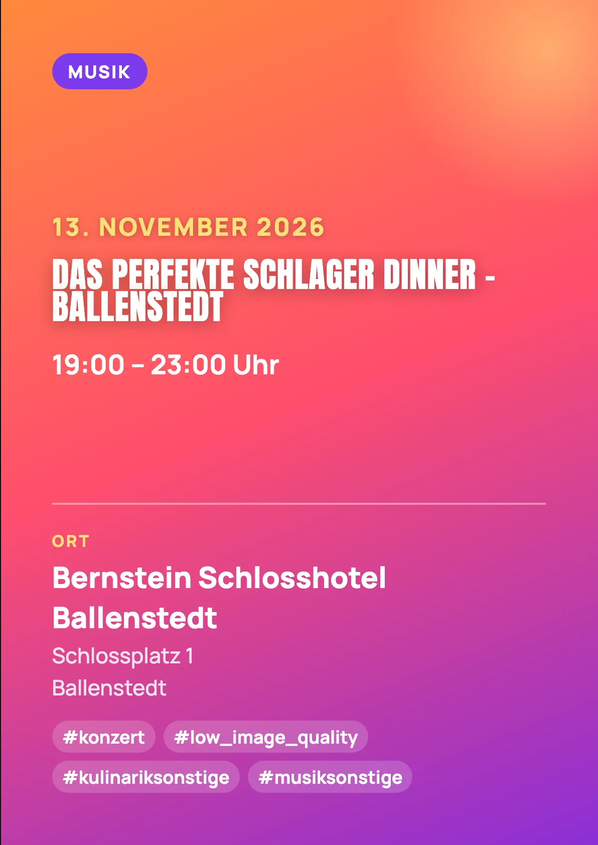 Veranstaltungsflyer