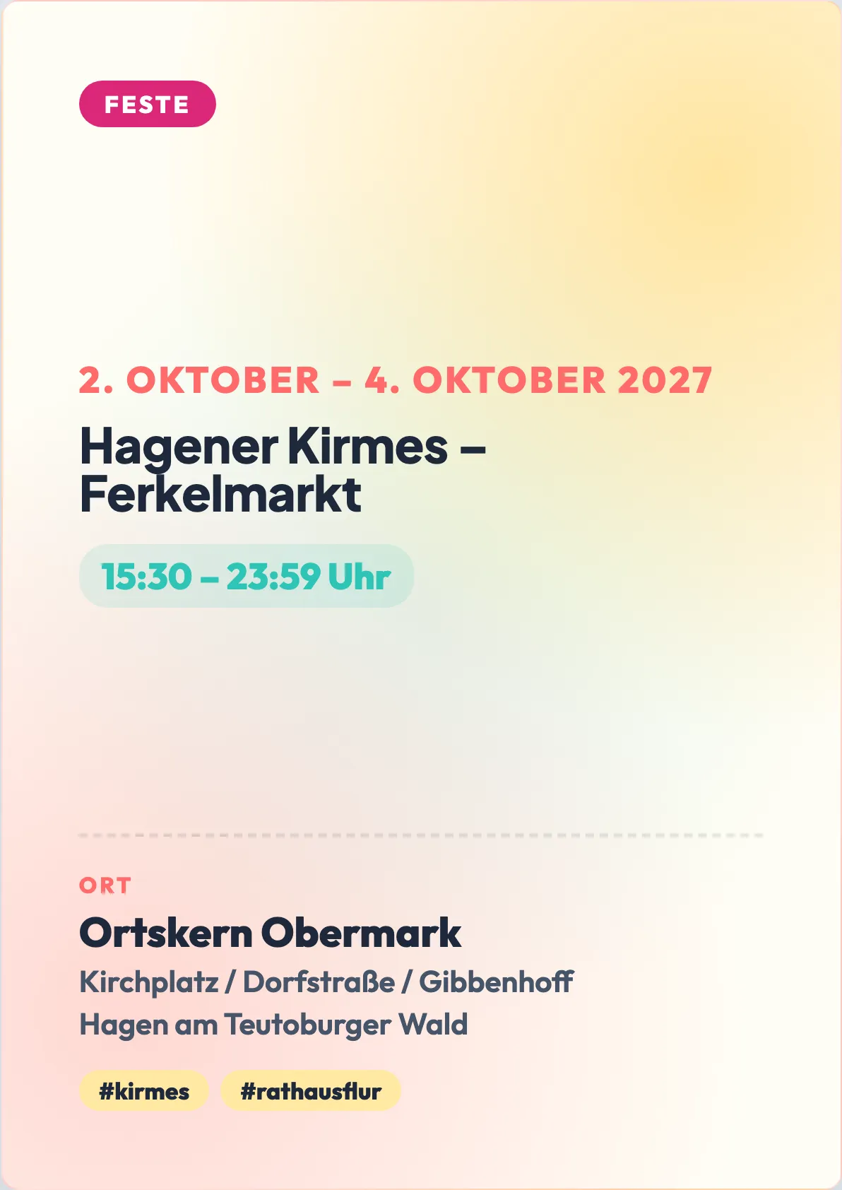 Veranstaltungsflyer