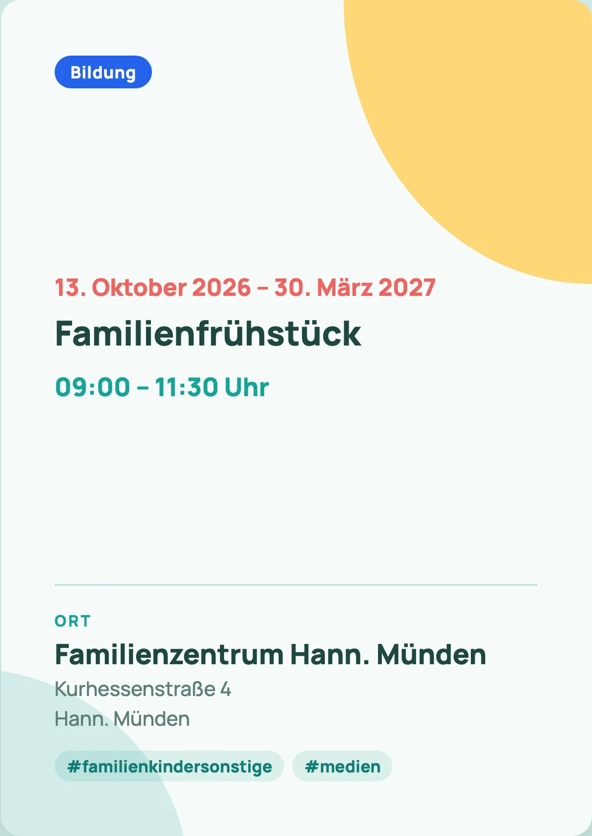 Veranstaltungsflyer