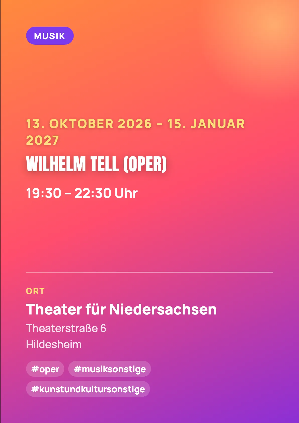 Veranstaltungsflyer