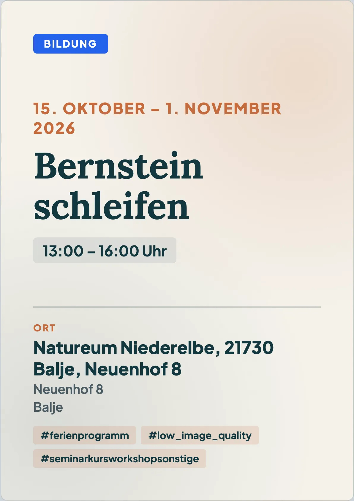 Veranstaltungsflyer