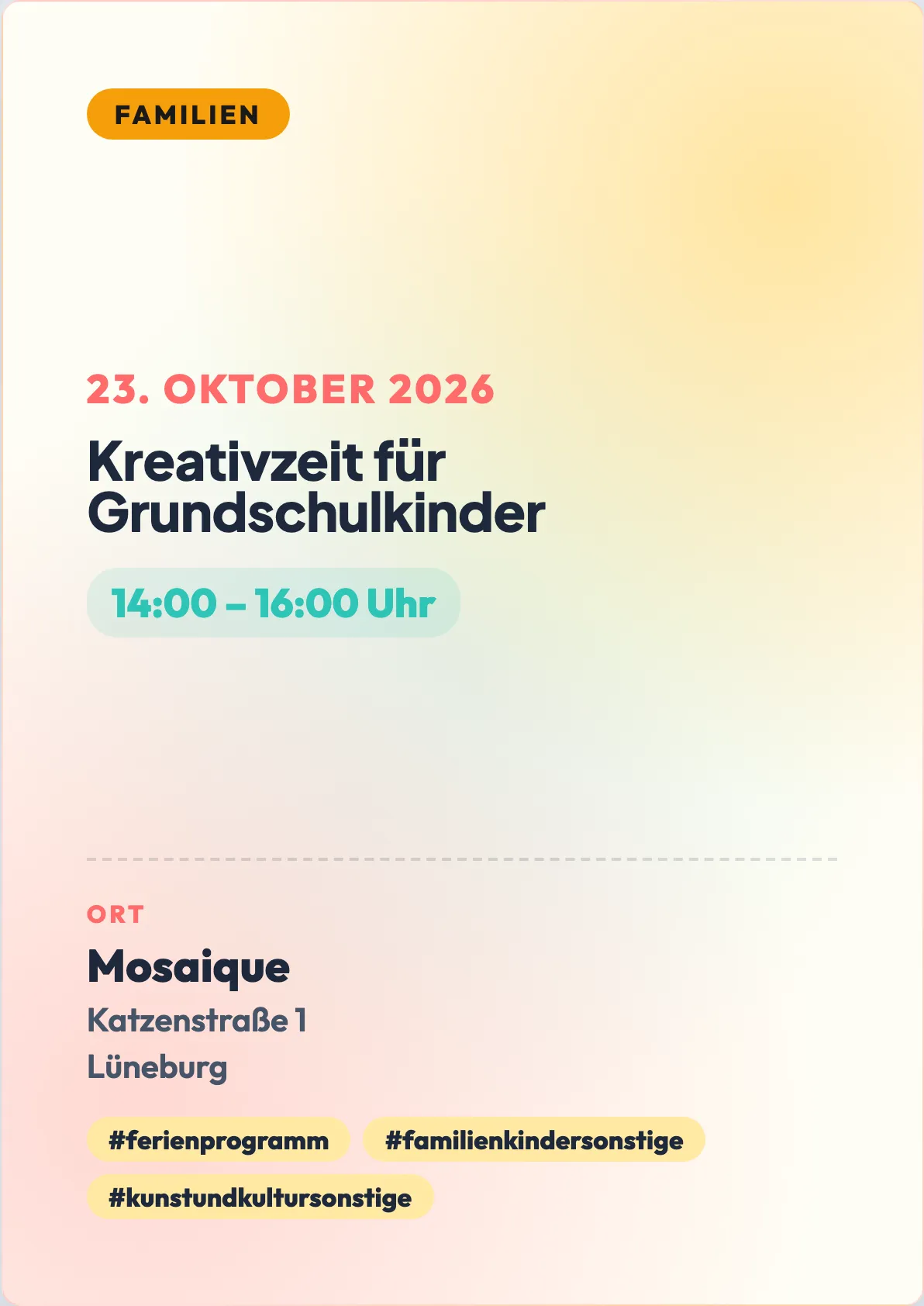 Veranstaltungsflyer