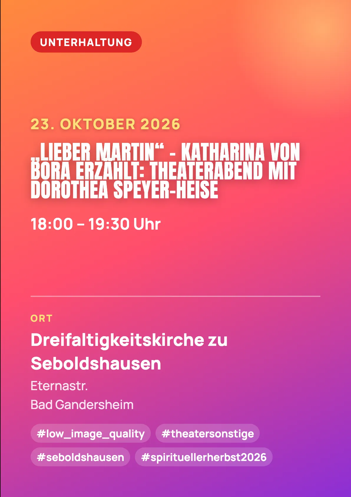 Veranstaltungsflyer