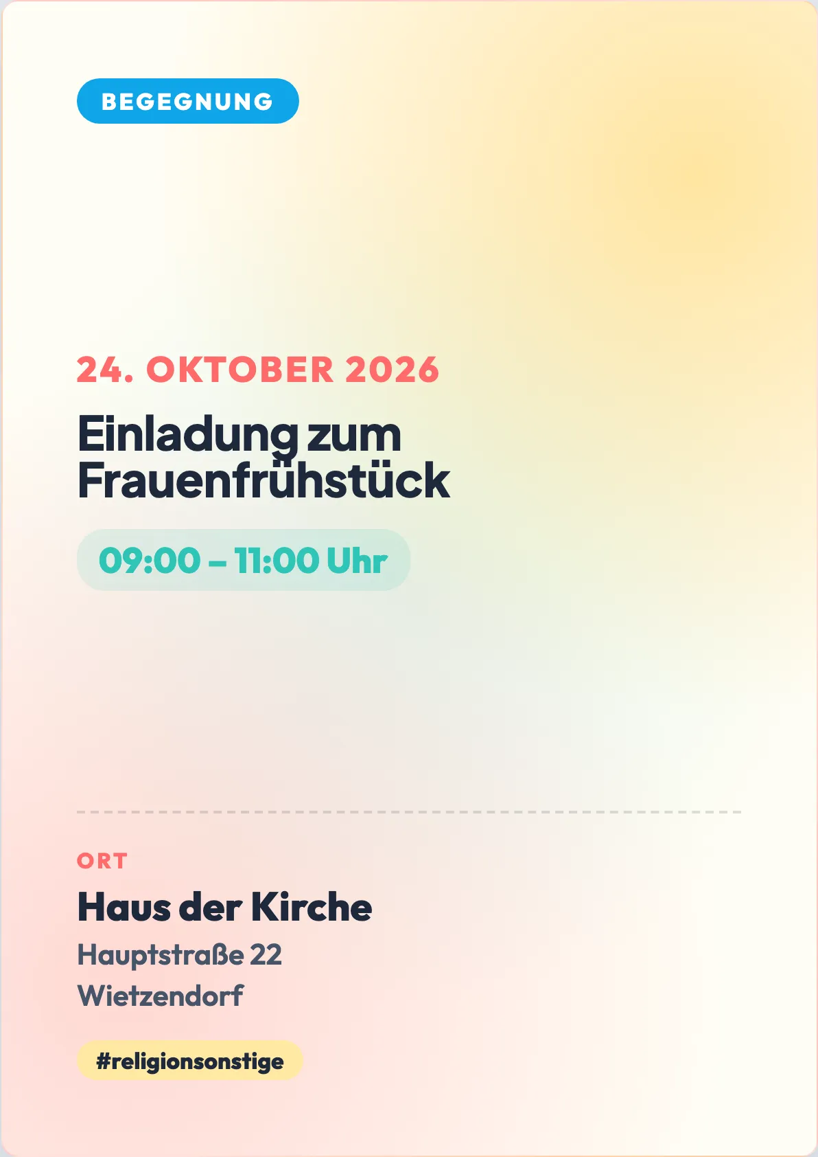Veranstaltungsflyer