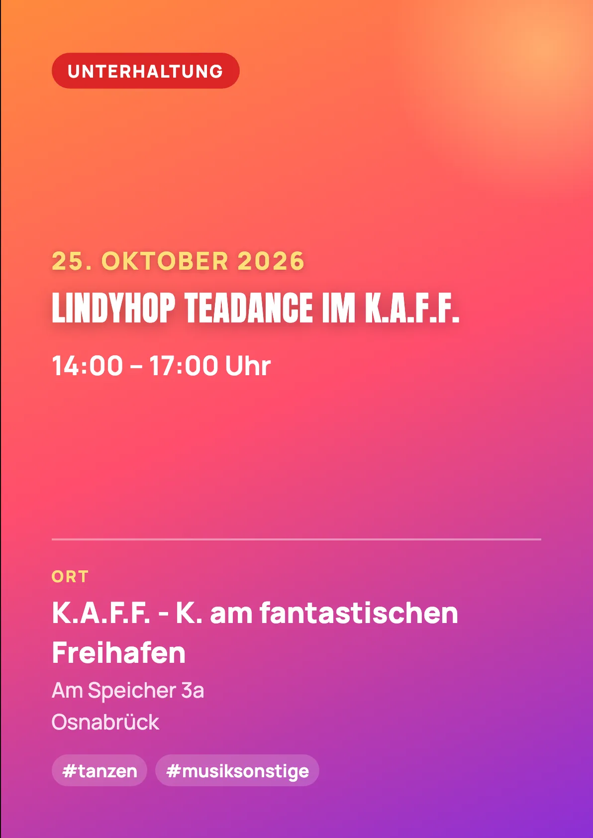 Veranstaltungsflyer