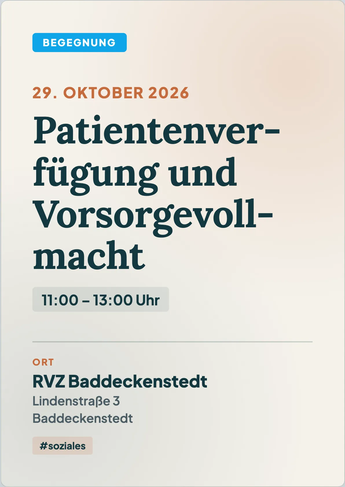 Veranstaltungsflyer