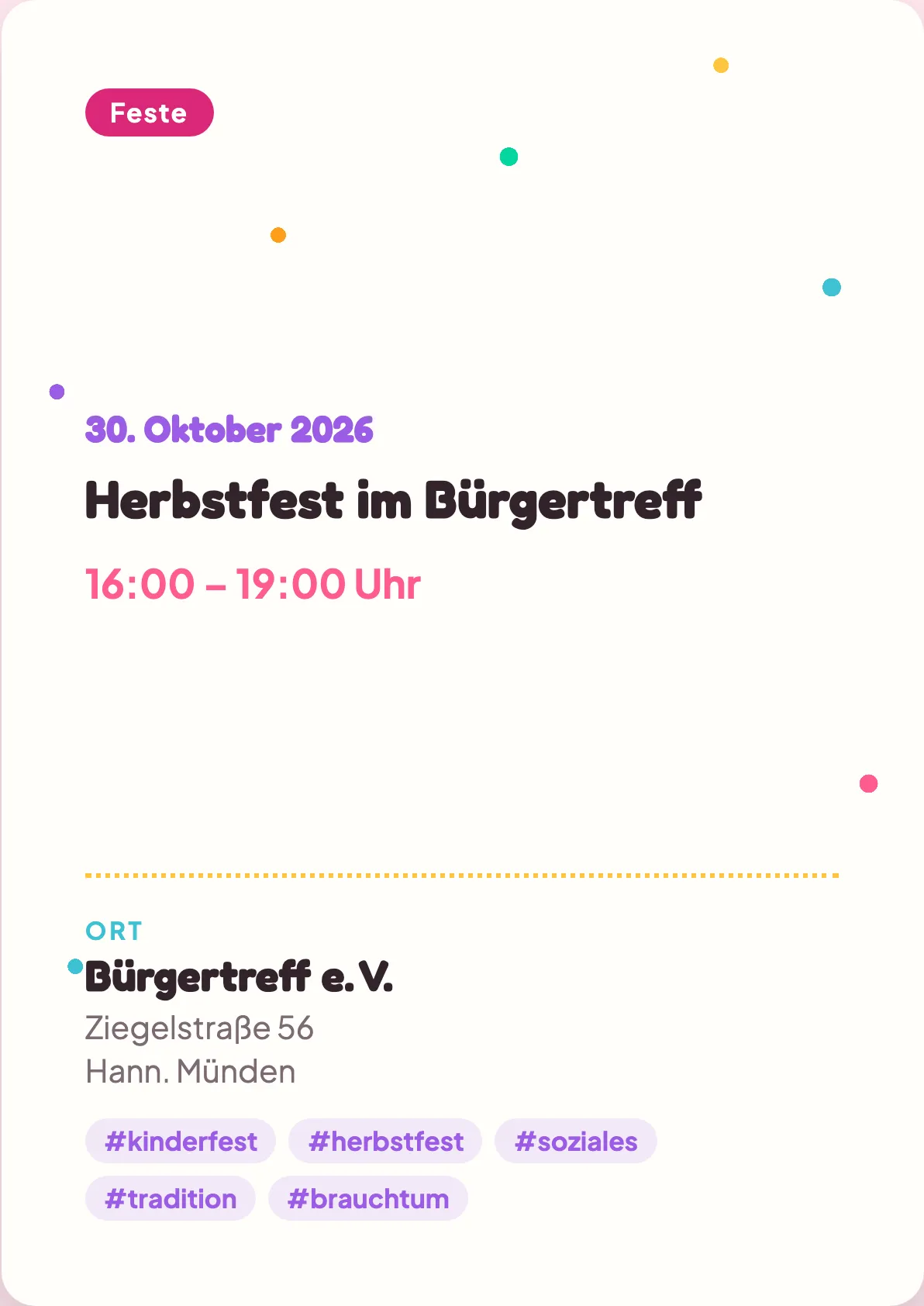Veranstaltungsflyer