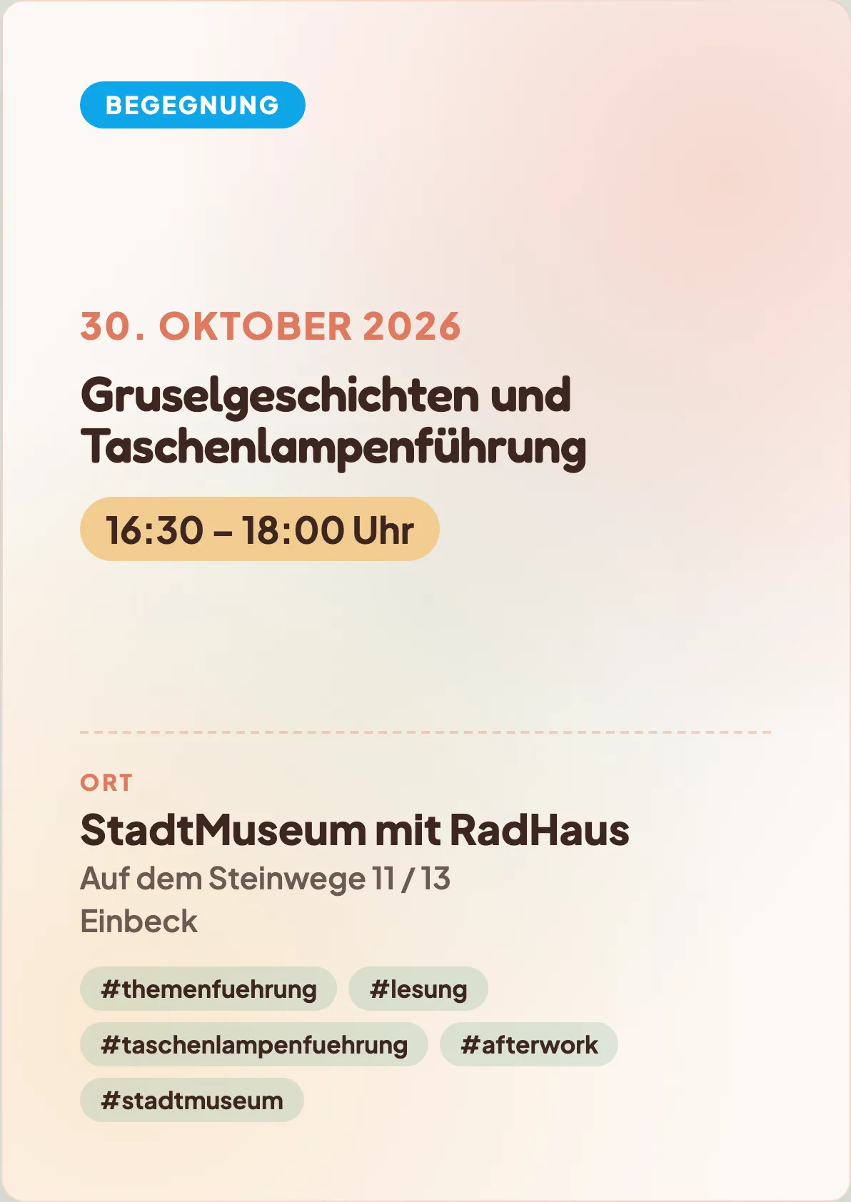 Veranstaltungsflyer