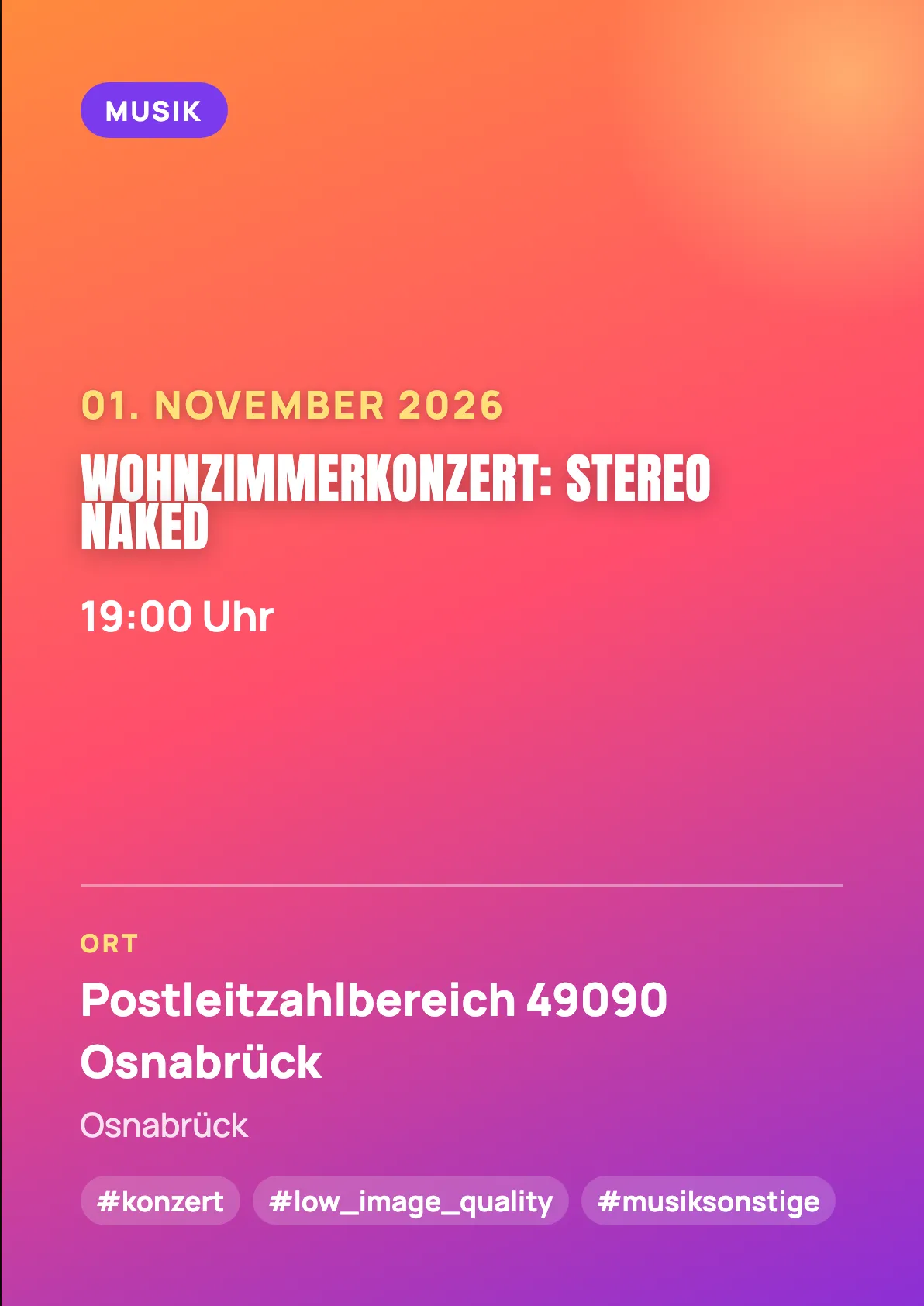 Veranstaltungsflyer
