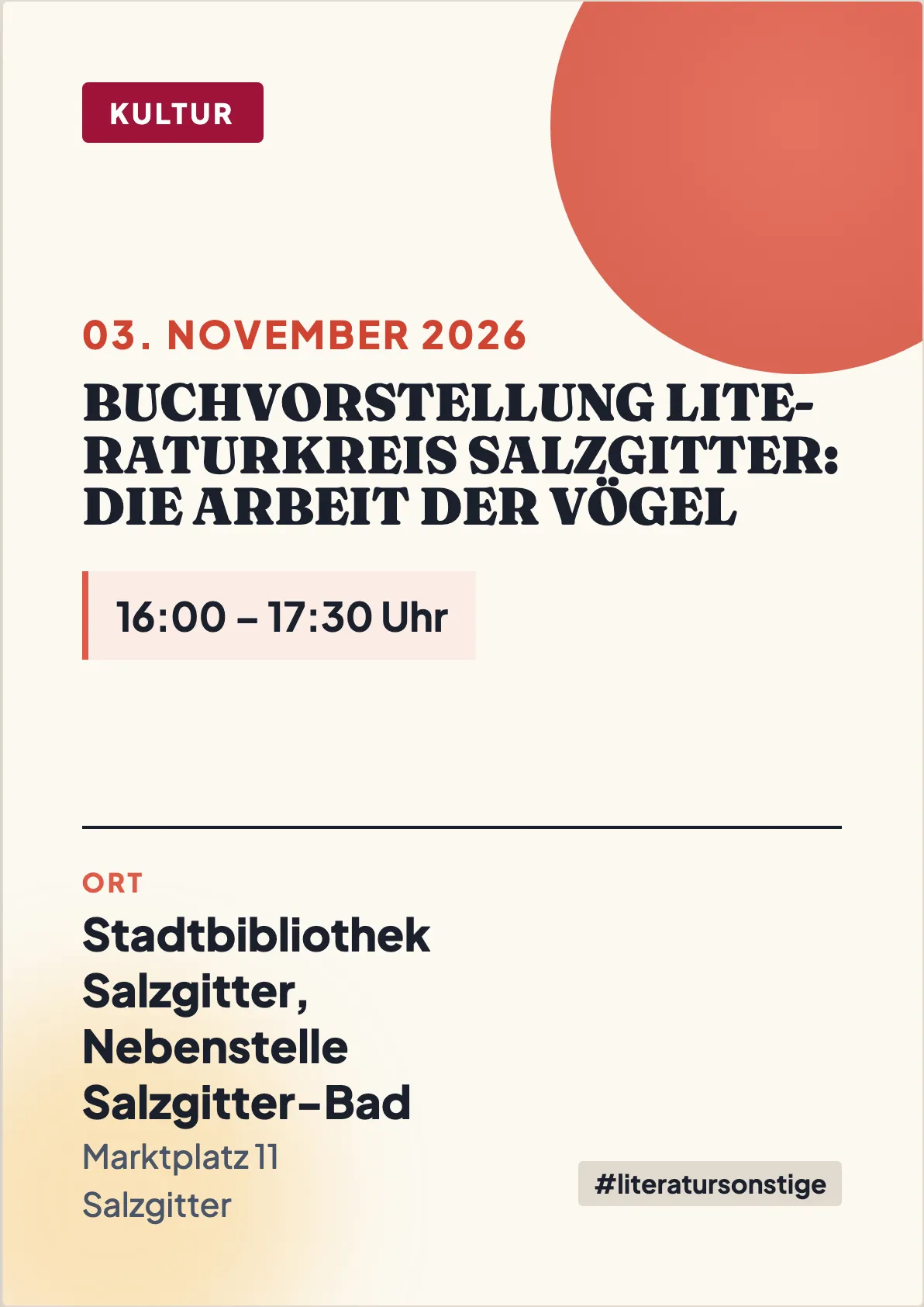 Veranstaltungsflyer