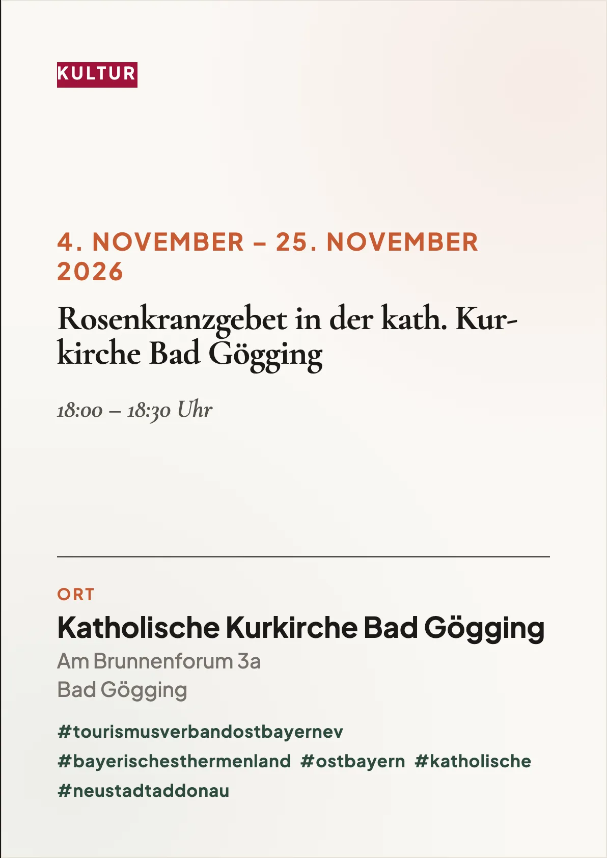 Veranstaltungsflyer