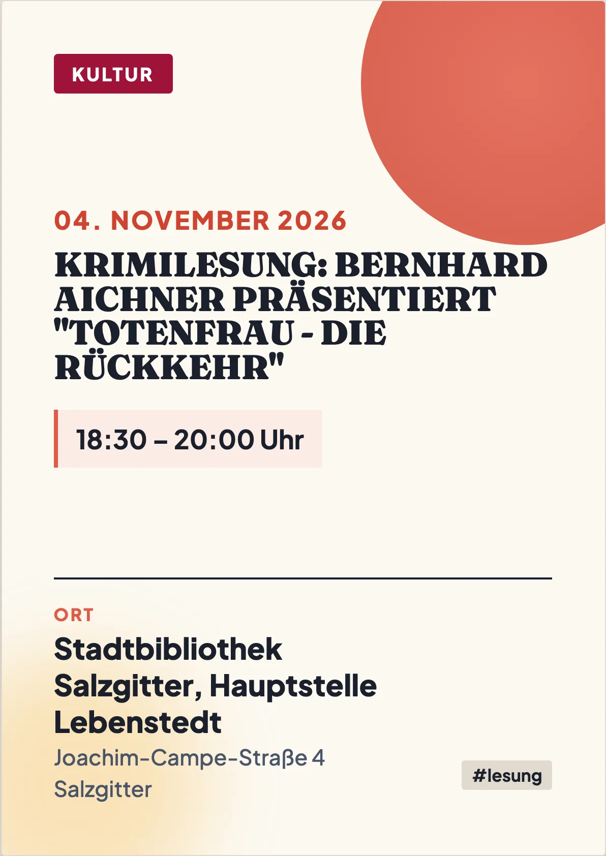 Veranstaltungsflyer