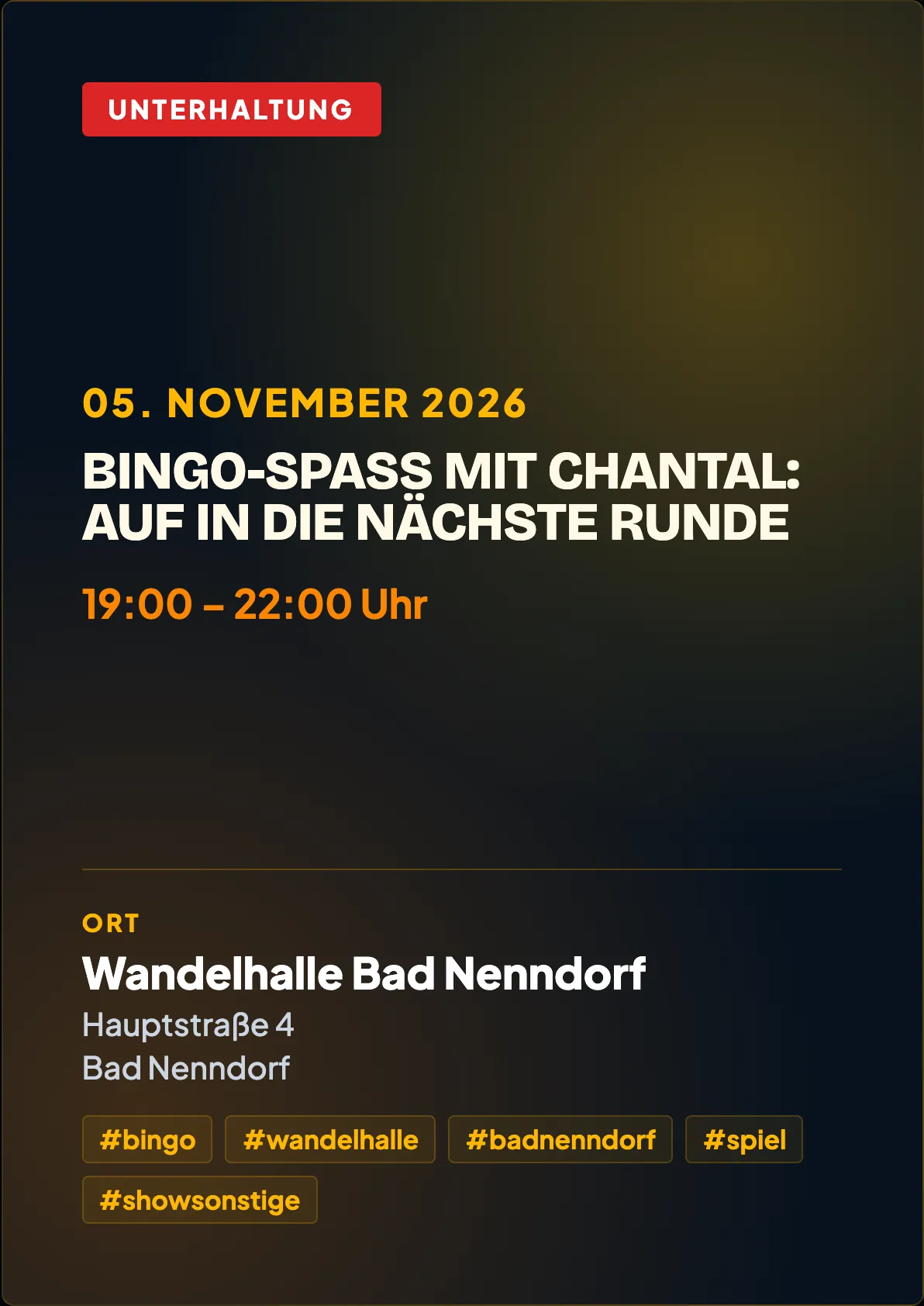 Veranstaltungsflyer