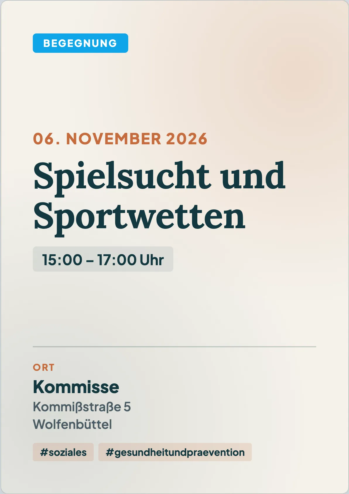 Veranstaltungsflyer