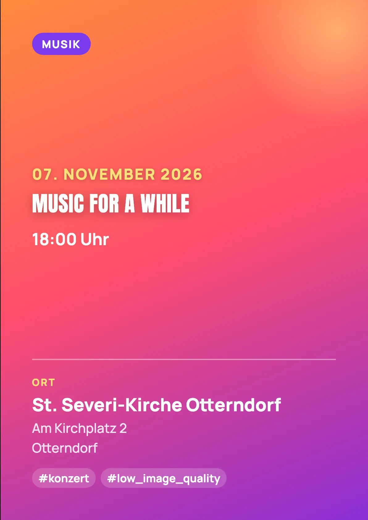 Veranstaltungsflyer