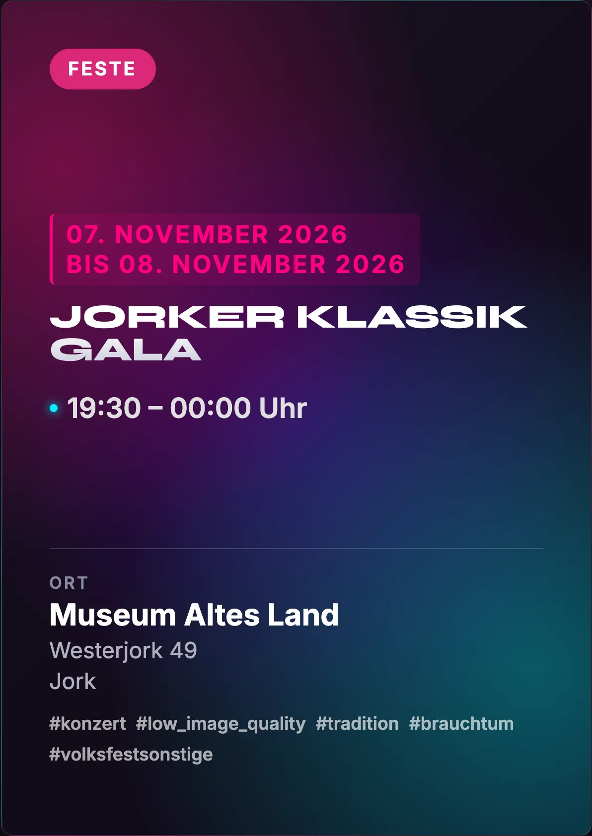 Veranstaltungsflyer