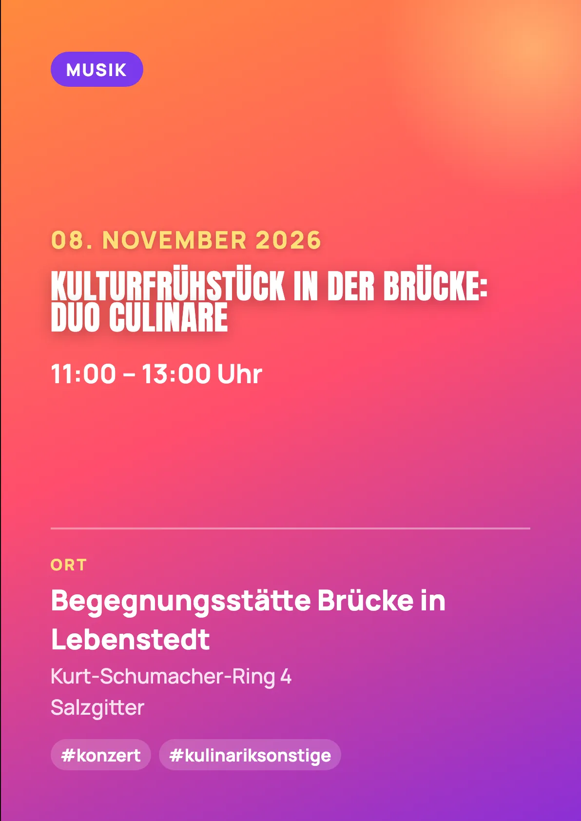 Veranstaltungsflyer