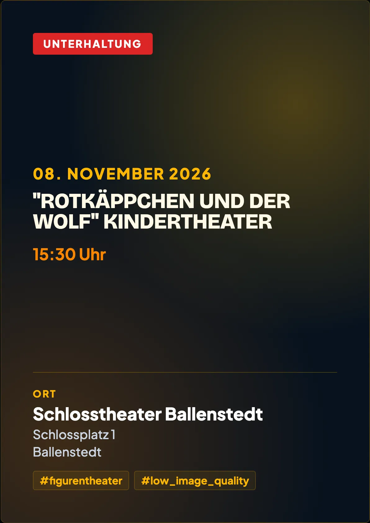 Veranstaltungsflyer