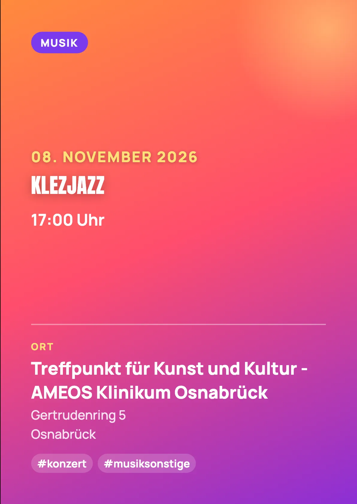 Veranstaltungsflyer
