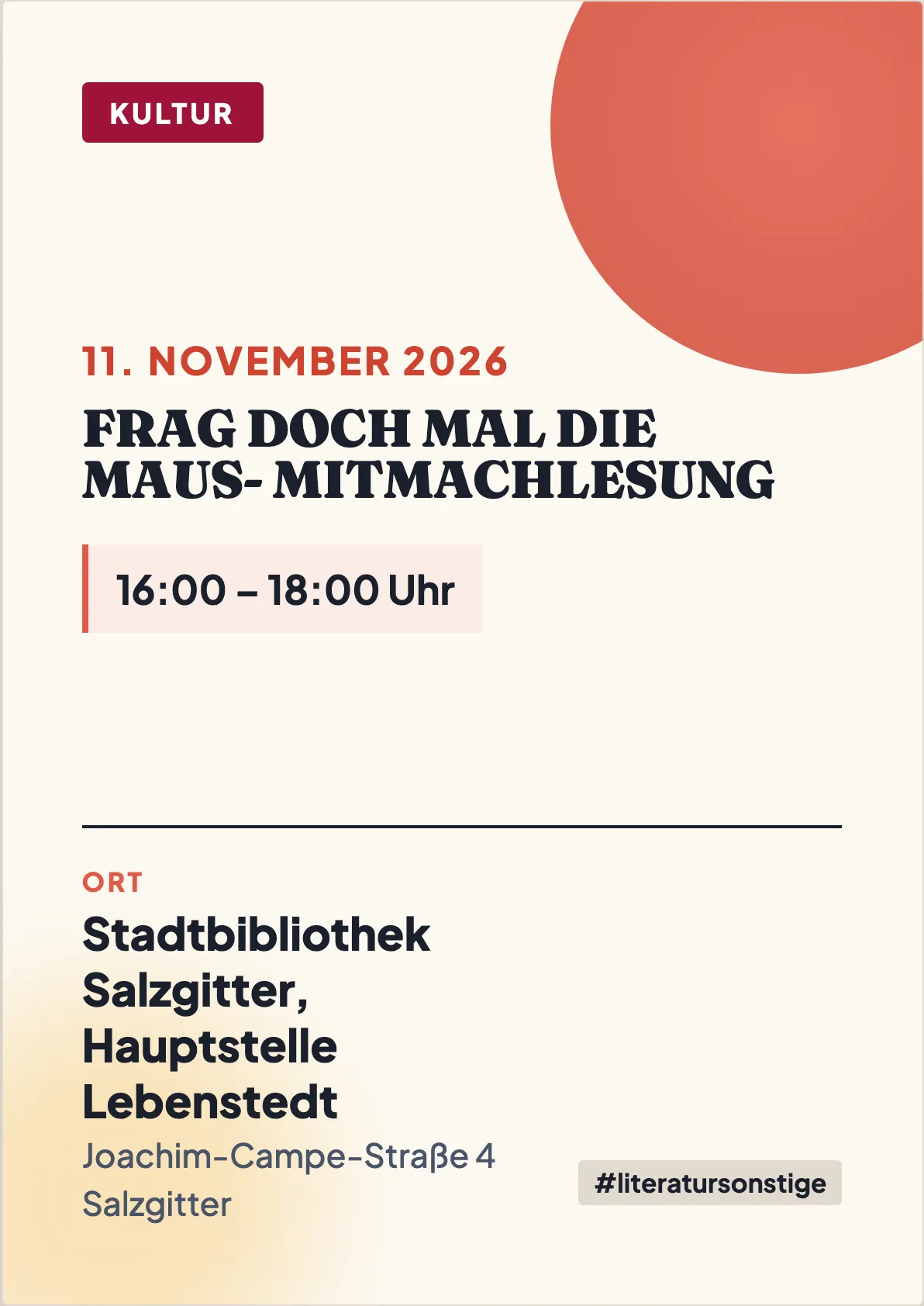 Veranstaltungsflyer
