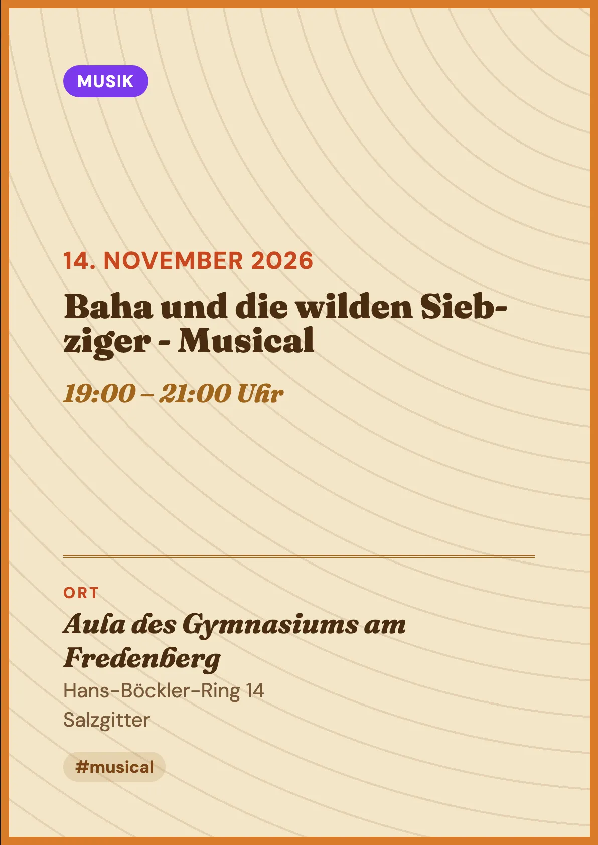 Veranstaltungsflyer