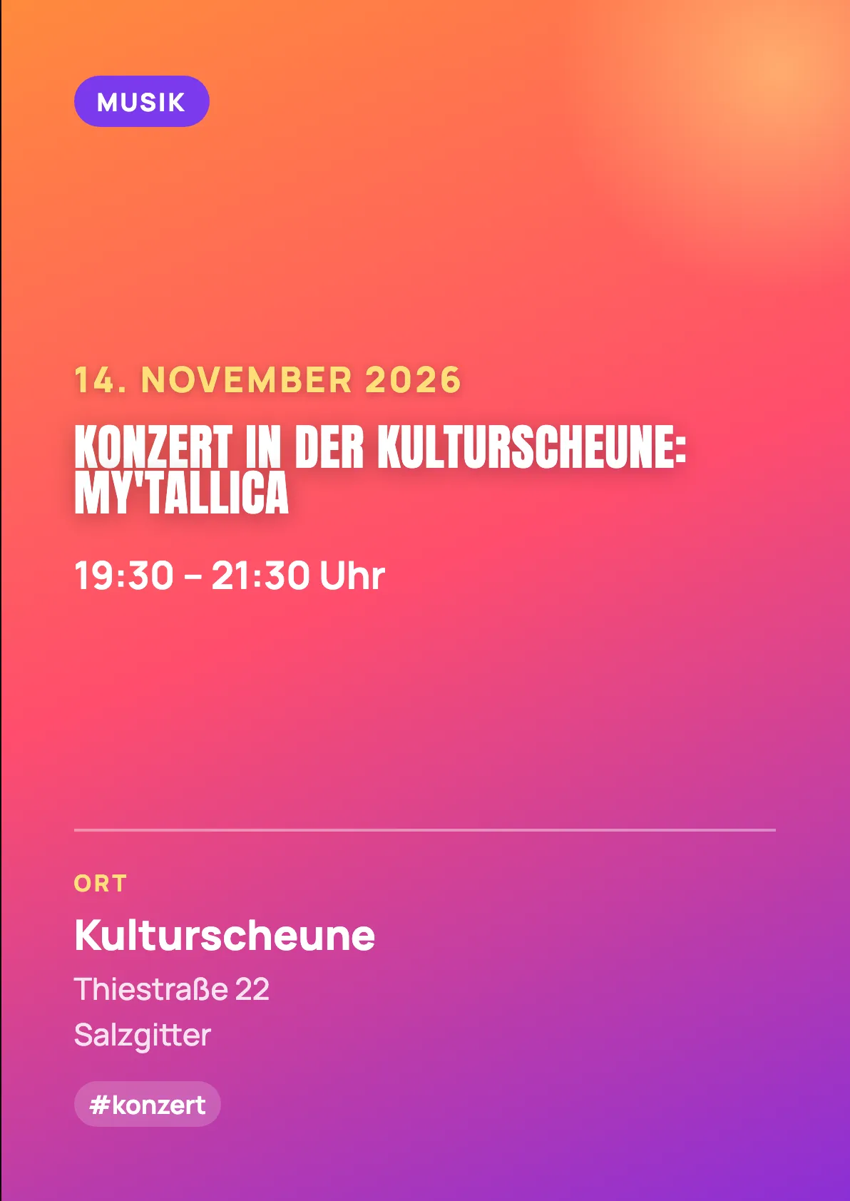 Veranstaltungsflyer