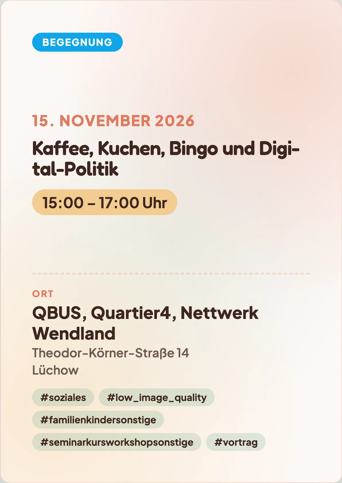 Veranstaltungsflyer