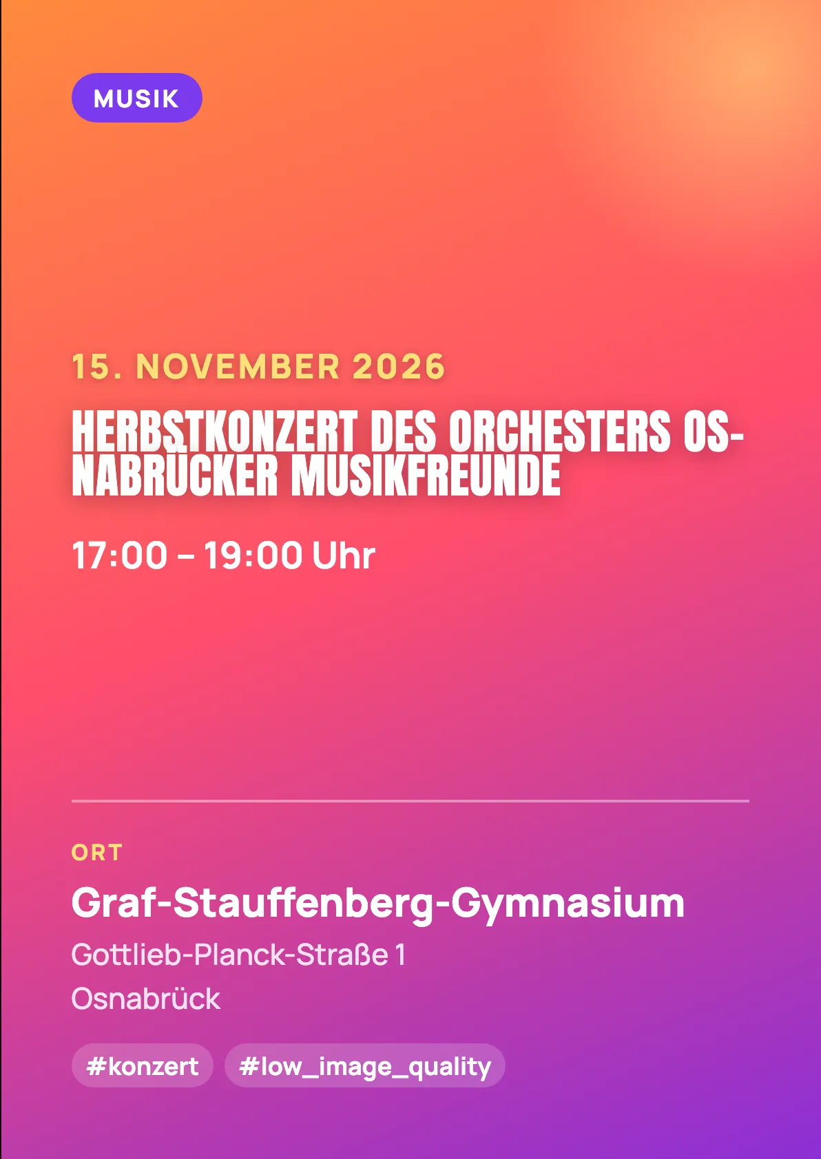 Veranstaltungsflyer