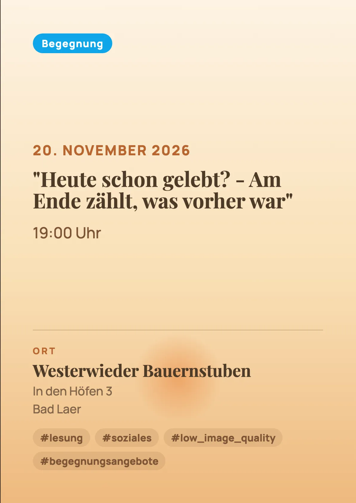 Veranstaltungsflyer