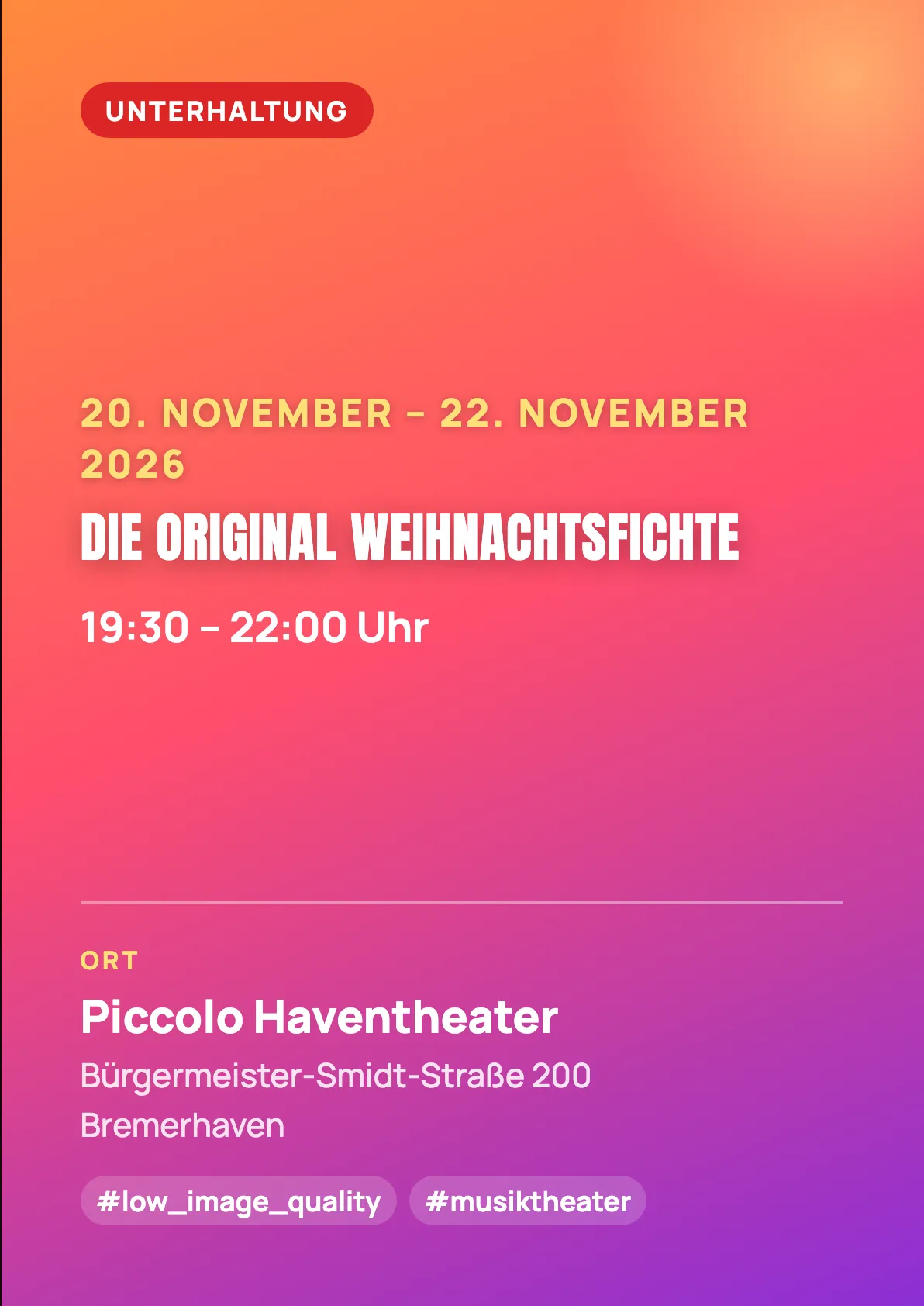 Veranstaltungsflyer