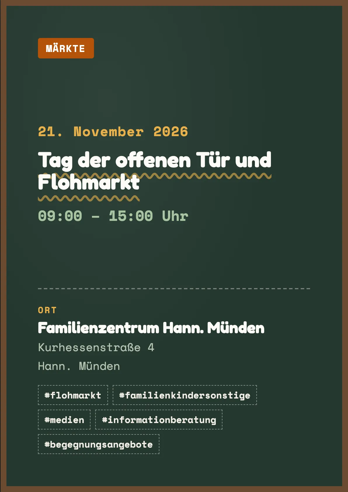 Veranstaltungsflyer