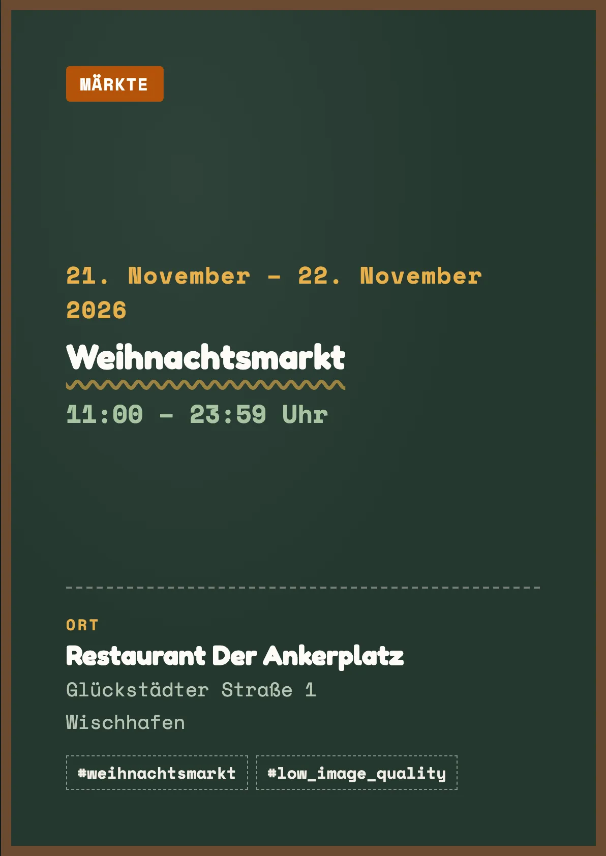 Veranstaltungsflyer