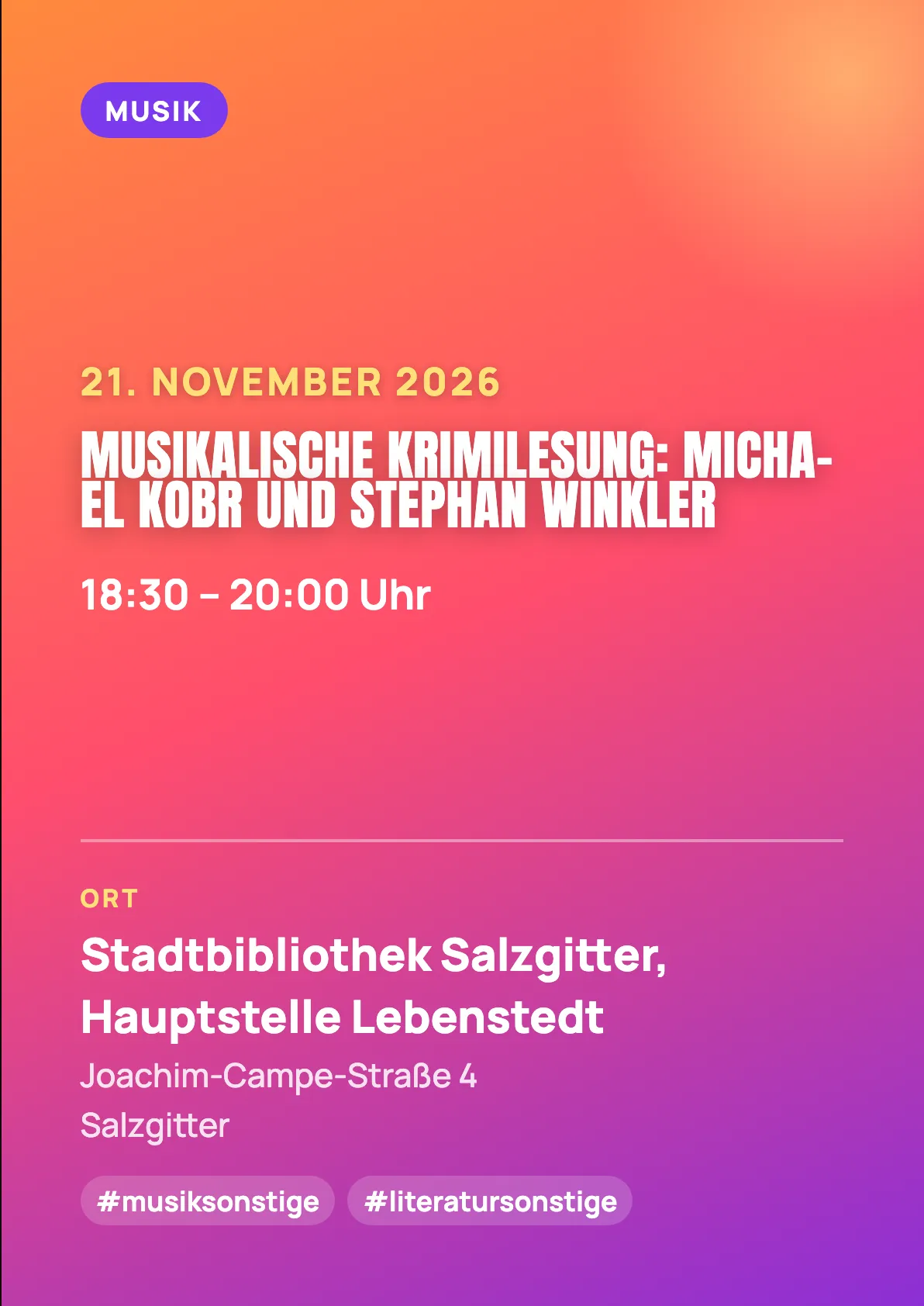 Veranstaltungsflyer