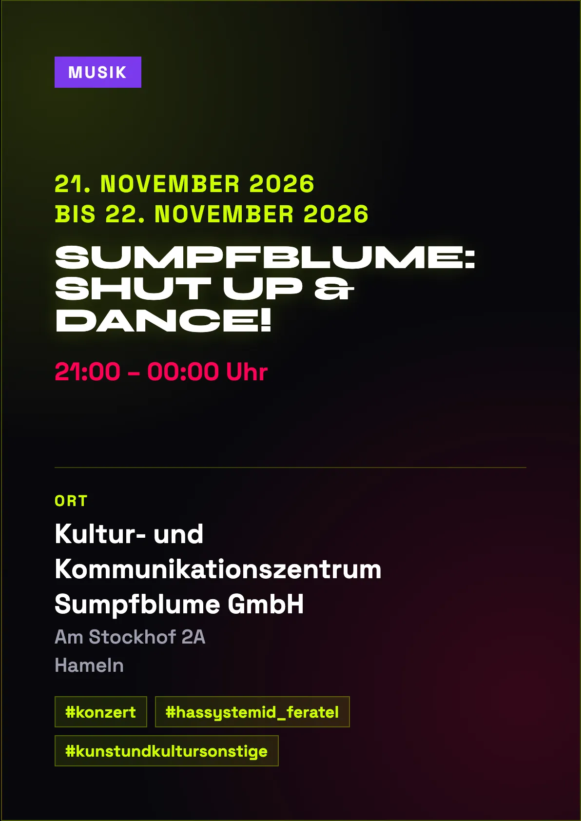 Veranstaltungsflyer
