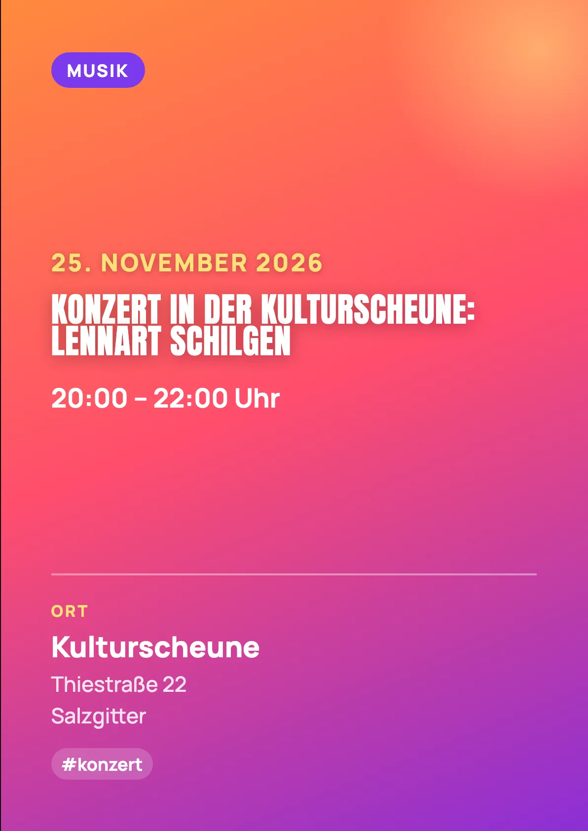 Veranstaltungsflyer