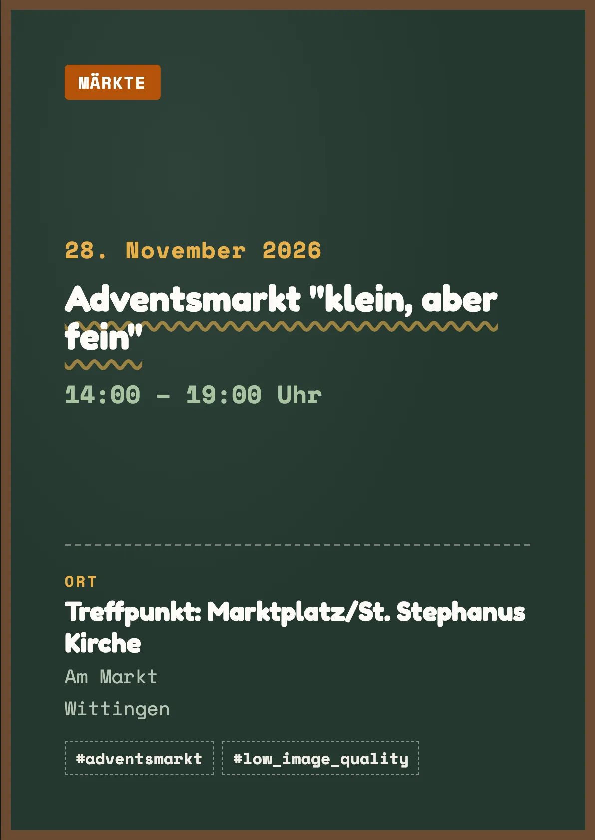 Veranstaltungsflyer