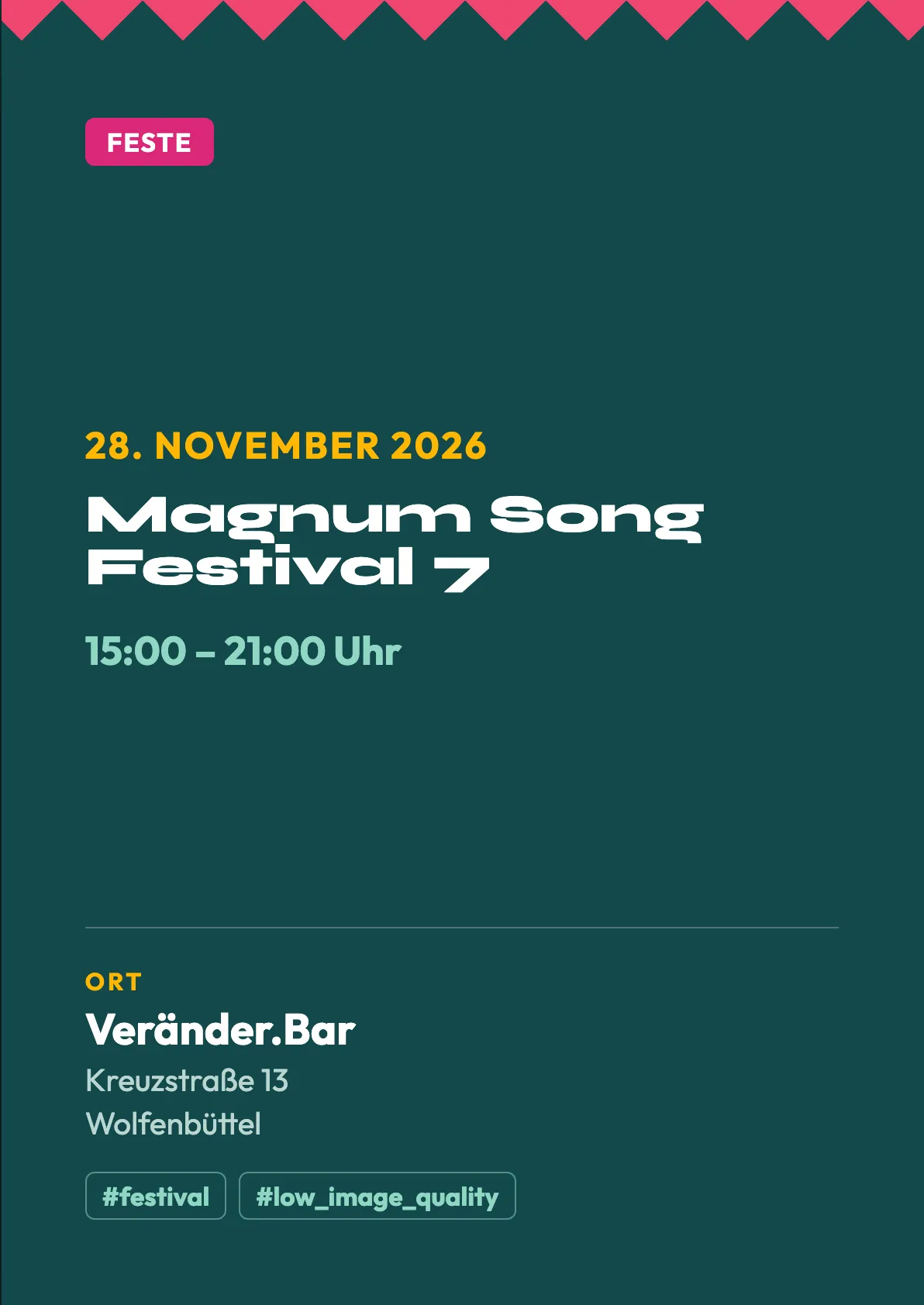 Veranstaltungsflyer