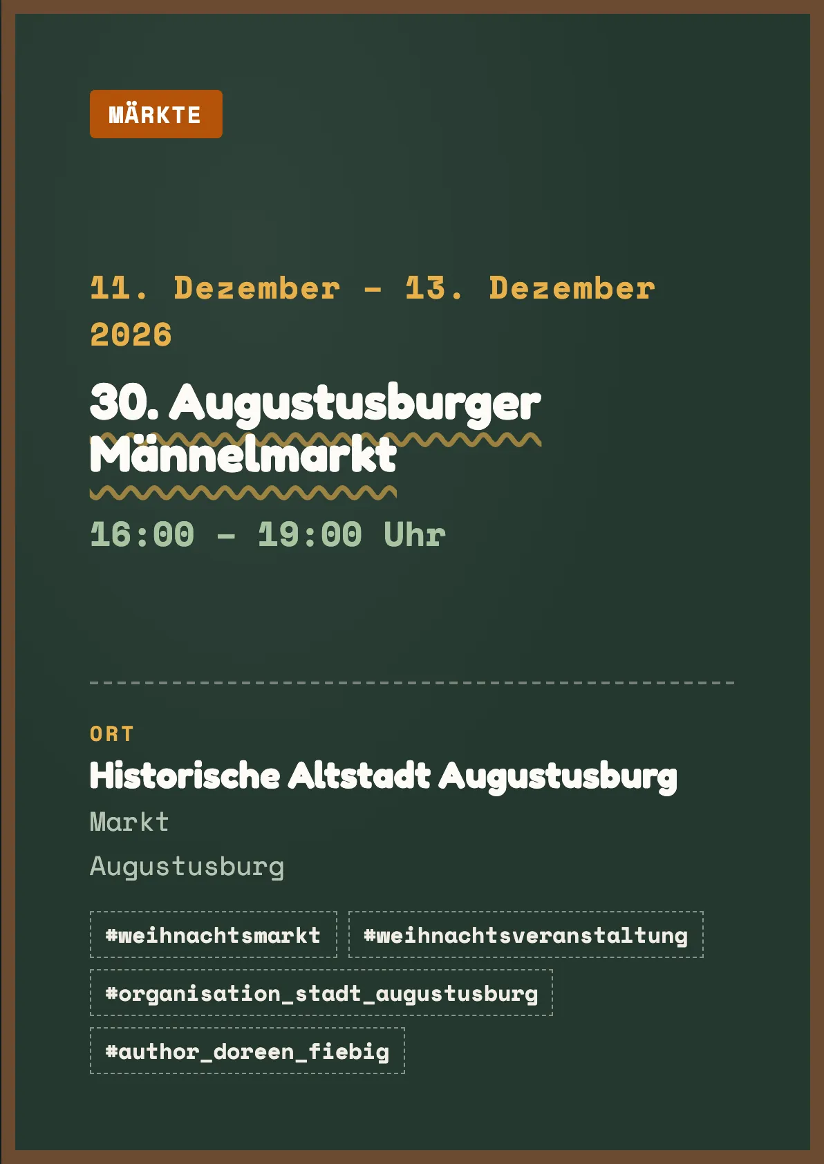 Veranstaltungsflyer