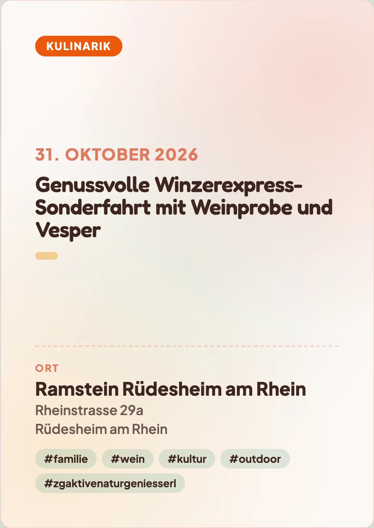 Veranstaltungsflyer