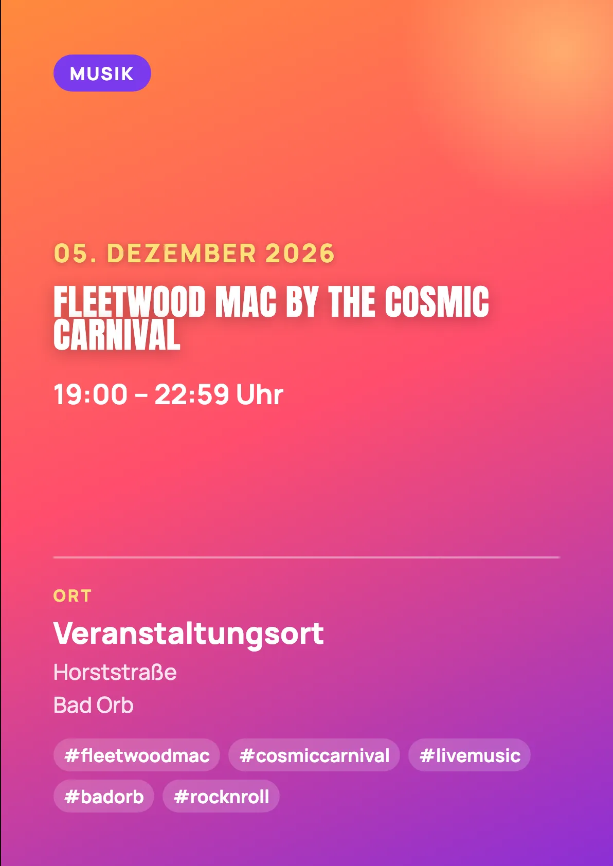 Veranstaltungsflyer